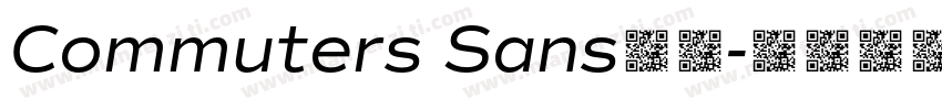 Commuters Sans字体字体转换